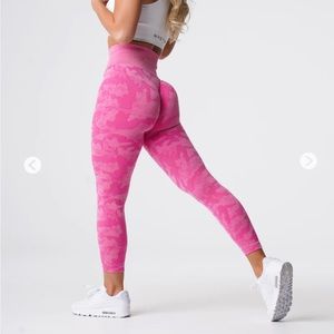 NVGTN bubble gum pink camo leggings